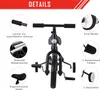 HOMCOM Laufrad Kinderfahrrad Lauflernrad Stützräder Pedale Produktbild-Vorschau 6