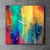 Coloray Uhr auf Leinwand 30x30 cm Wand Uhr Dekoration Produktbild-Vorschau 2
