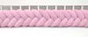 Tour de lit tressé épi en velours 300 cm – rose | Voir les images du produit 1