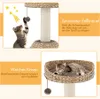 Costway Costway petit arbre à chat avec grotte et sisal Voir les images du produit 5
