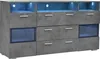 okwish Sideboard 140 cm mit LED-Beleuchtung und 2 Produktbild-Vorschau 9