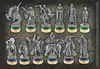 A collection of Lord of the Rings themed chess pieces arranged on a map background. Podgląd zdjęcia produktu