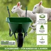 Kinderschubkarre uni dunkelgrün 40 kg 20L Kunststoffwanne Produktbild-Vorschau 3