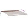 vidaXL Markiza automatyczna brązowa 450x350 cm Podgląd zdjęcia produktu 5