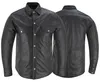 Lederhemd Herren Motorradhemd Lederjacke, Größe:52/L, Produktbild-Vorschau 3