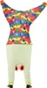 A person wearing an upside-down clown costume. Produktbild-Vorschau
