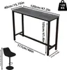A diagram showing the dimensions of a bar table and a bar stool. Podgląd zdjęcia produktu