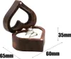 Dřevěný prsten Box šperky boxy měkký interiér Vintage Náhled obrázku produktu 2
