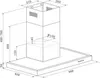 Klarstein Darya, nástěnná digestoř, EEK A, 90 cm, 310 m³/h Náhled obrázku produktu 9