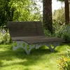 HOME DELUXE Wellenliege NIRA Nussbaum - 97 x 148 x 152 cm, Produktbild-Vorschau 2