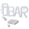 LED neonový nápis ve tvaru BAR, napájený z USB nebo Náhled obrázku produktu 3