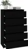vidaXL Czarna szafka z szufladami 60x36x103 cm materiał Podgląd zdjęcia produktu 12