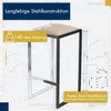 FERRO Barhocker 64 cm Ecru – Moderner Metall Barstuhl ohne Produktbild-Vorschau 4