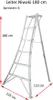 Drabina ogrodowa 3-stopniowa aluminiowa Niwaki (149x125x183 Podgląd zdjęcia produktu 7