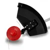 Close-up view of the cutting head and guard of a string trimmer. Produktbild-Vorschau
