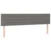 vidaXL Tête de lit LED gris foncé 200x5x78/88 cm Tissu Voir les images du produit 4