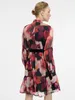 Orsay Rotes gemustertes Damen-Knielanges Kleid Produktbild-Vorschau 2