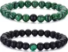 Perlenarmband Herren, 8 mm Perlenarmbänder Set, Produktbild-Vorschau 1