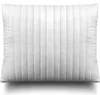 A white quilted pillow is shown from a front-facing perspective against a white background. Produktbild-Vorschau