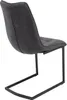 Freischwinger Stuhl MIAMI dunkelgrau Vintage Gestell matt Produktbild-Vorschau 10