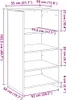 vidaXL Scrivania per reception nera 55x50x103,5 cm Anteprima dell’immagine prodotto 8