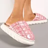 Damen Hausschuhe Gefüttert Slippers Isoliert Slin On Produktbild-Vorschau 4