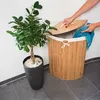 Relaxdays rohový koš na prádlo z bambusu, skládací box na Náhled obrázku produktu 3