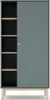 CALICOSY - Armoire 1 porte et 5 niches ouvertes H181 cm - Voir les images du produit 1