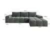 Moebelfest Sienna Ecksofa L-Form Couch Rechtsseitig Produktbild-Vorschau 4