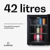 KlarsteinBrooklyn 42, mini lodówka, szklane drzwi, LED, Podgląd zdjęcia produktu 2