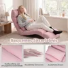 COSTWAY Chaise longue pliable, chaise de sol avec dossier Voir les images du produit 5