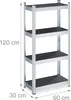 Étagère robuste Relaxdays, H x l x P : 120 x 60 x 30 cm, Voir les images du produit 4