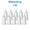 A group of ten white water filters arranged in two rows against a white background. Anteprima dell’immagine prodotto