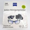 ZEISS Čistiace obrúsky na okuliare 200 kusov Alkoholové Náhľad obrázku produktu 6
