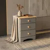 Comodino in nylon a 3 cassetti grigio, dorato. Anteprima dell’immagine prodotto 8