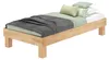 Holzbett breites Einzelbett 100x200 Buche geölt Futonbett Produktbild-Vorschau 1