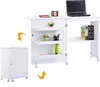 Nähtisch Nähmaschinenschrank Faltbar, Nähschrank Nähmöbel, Produktbild-Vorschau 2