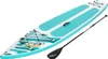 A stand-up paddleboard and paddle on a white background. Produktbild-Vorschau