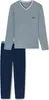 Schiesser Herren Schlafanzug lang dunkelblau Serie 95/5 Produktbild-Vorschau 1