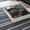 Doppelbett mit Stauraum 160x190cm weißes Holz Design New Produktbild-Vorschau 3