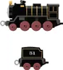 Two views of a toy train and its tender, presented against a white background. Voir les images du produit
