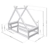 Kinderhausbett TAHUKA in Tipi-Form mit Sicherheitsbarriere Produktbild-Vorschau 3