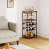 Iropro Casier à vin sur pied à 5 étages avec support pour Voir les images du produit 4