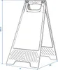 2 x Achtung Rutschgefahr Schild 60 cm x 21/30 cm – Produktbild-Vorschau 9