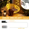 YARDIN LED Lichterschlauch,Strombetrieben Lichterkette mit Produktbild-Vorschau 2