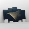 Bild auf Leinwand - Leinwandbild - 5 Teile - Golden Borsten Produktbild-Vorschau 4