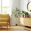 HOMCOM Kunstolijfboom, groot, 150 cm. Kunstplant voor Productafbeelding-voorbeeld 2