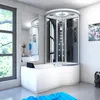 Kombination Badewanne Dusche K55-L33 Duschtempel 170x100 cm Produktbild-Vorschau 4