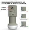 XORO SF 200 digitaler TWIN Universal LNB integrierter Produktbild-Vorschau 4