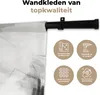 MuchoWow® Wandteppich Wandbehang Schwarz - Weiß - Grau - Produktbild-Vorschau 3